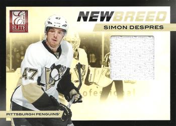 2011-12 Panini Elite - New Breed Materials #28 Simon Despres Front