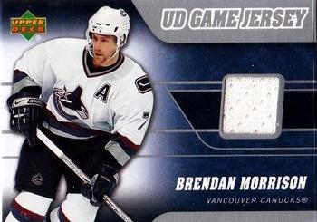 2006-07 Upper Deck - Game Jerseys #J-MO Brendan Morrison Front