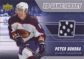 2006-07 Upper Deck - Game Jerseys #J-PB Peter Bondra Front