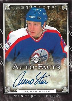 2006-07 Upper Deck Artifacts - Auto-Facts #AF-TS Thomas Steen Front