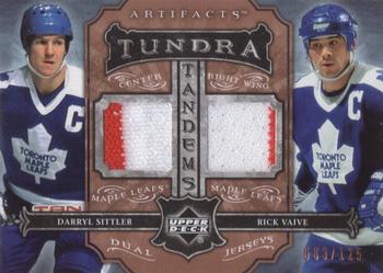 2006-07 Upper Deck Artifacts - Tundra Tandems #TT-SV Darryl Sittler / Rick Vaive Front