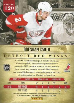 2011-12 Panini Prime #120 Brendan Smith Back