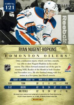 2011-12 Panini Prime #121 Ryan Nugent-Hopkins Back