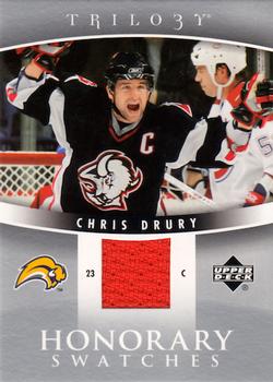 2006-07 Upper Deck Trilogy - Honorary Swatches #HS-CD Chris Drury Front