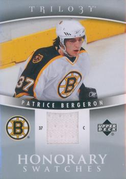 2006-07 Upper Deck Trilogy - Honorary Swatches #HS-PB Patrice Bergeron Front