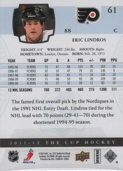 2011-12 Upper Deck The Cup #61 Eric Lindros Back