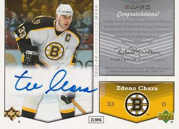 2007-08 Upper Deck MVP - One on One Autographs #OA-CK Zdeno Chara / Phil Kessel Back