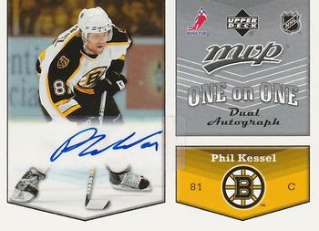 2007-08 Upper Deck MVP - One on One Autographs #OA-CK Zdeno Chara / Phil Kessel Front