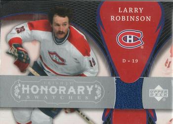 2007-08 Upper Deck Trilogy - Honorary Swatches #HS-LR Larry Robinson Front