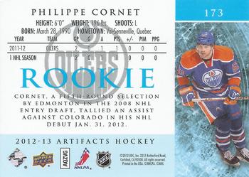 2012-13 Upper Deck Artifacts #173 Philippe Cornet Back