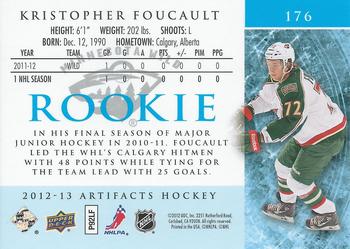 2012-13 Upper Deck Artifacts #176 Kristopher Foucault Back