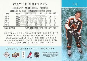2012-13 Upper Deck Artifacts #98 Wayne Gretzky Back