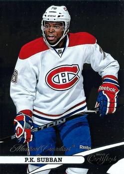 2012-13 Panini Certified #76 P.K. Subban Front