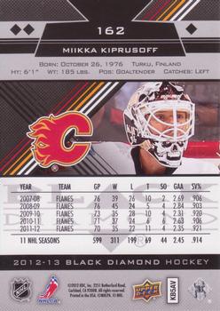 2012-13 Upper Deck Black Diamond #162 Miikka Kiprusoff Back