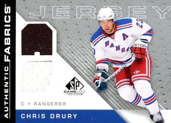 2007-08 SP Game Used - Authentic Fabrics #AF-CD Chris Drury Front