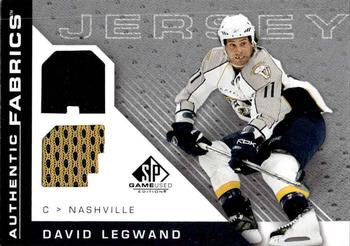 2007-08 SP Game Used - Authentic Fabrics #AF-DL David Legwand Front