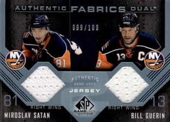 2007-08 SP Game Used - Authentic Fabrics Duals #AF2-GS Bill Guerin / Miroslav Satan Front
