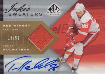 2007-08 SP Game Used - Inked Sweaters #IS-TH Tomas Holmstrom Front