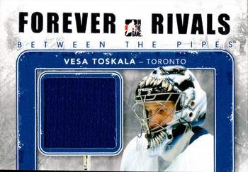 2012-13 In The Game Forever Rivals - Between The Pipes Memorabilia Silver #BTP-07 Vesa Toskala Front