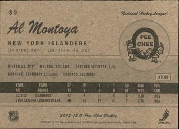 2012-13 O-Pee-Chee - Retro #89 Al Montoya Back