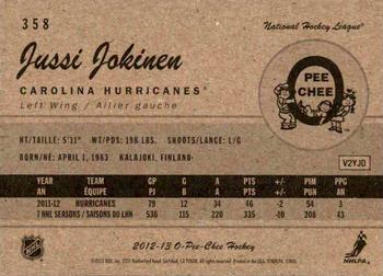 2012-13 O-Pee-Chee - Retro #358 Jussi Jokinen Back