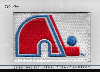 2012-13 O-Pee-Chee - Team Logo Patches #TL-48 Quebec Nordiques 1979-80 to 1994-95 (Alternate) Front