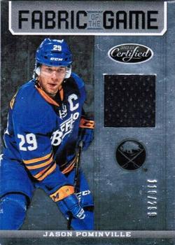 2012-13 Panini Certified - Fabric of the Game #FOG-JPO Jason Pominville Front