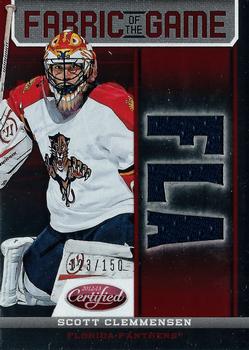 2012-13 Panini Certified - Fabric of the Game Mirror Red Jersey Team Die Cut #FOG-SCL Scott Clemmensen Front