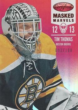 2012-13 Panini Certified - Mirror Red #114 Tim Thomas Front