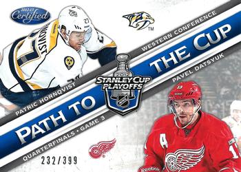 2012-13 Panini Certified - Path to the Cup Quarter Finals #PCQF19 Patric Hornqvist / Pavel Datsyuk Front
