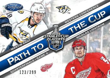 2012-13 Panini Certified - Path to the Cup Quarter Finals #PCQF20 Martin Erat / Nicklas Lidstrom Front