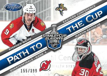 2012-13 Panini Certified - Path to the Cup Quarter Finals #PCQF39 Martin Brodeur / Stephen Weiss Front