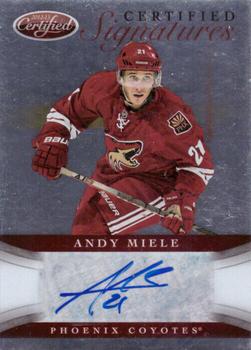 2012-13 Panini Certified - Signatures #CS-AMI Andy Miele Front