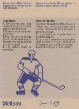 1982-83 Neilson Wayne Gretzky #17 Fast Starts Back