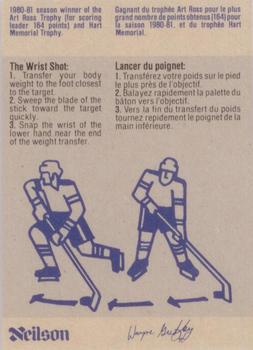 1982-83 Neilson Wayne Gretzky #20 The Wrist Shot Back