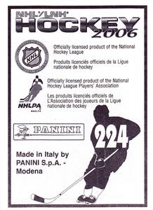 2005-06 Panini Stickers #224 Milan Hejduk Back