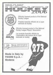 2005-06 Panini Stickers #273 Michael Peca Back
