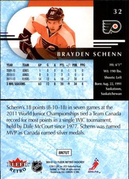 2012-13 Fleer Retro #32 Brayden Schenn Back