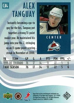 2001 Upper Deck Colorado Avalanche NHL All-Star Game #CA4 Alex Tanguay Back