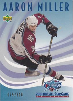 2001 Upper Deck Colorado Avalanche NHL All-Star Game #CA5 Aaron Miller Front