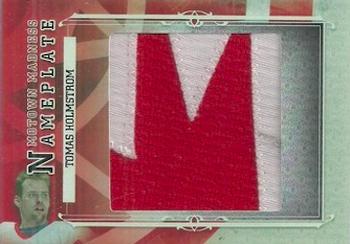 2012-13 In The Game Motown Madness - Nameplate #NP-200 Tomas Holmstrom Front