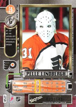 2012-13 Fleer Retro - Metal Universe Precious Metal Gems Red #14 Pelle Lindbergh Back