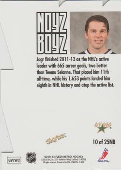 2012-13 Fleer Retro - Thunder Noyz Boyz #10NB Jaromir Jagr Back