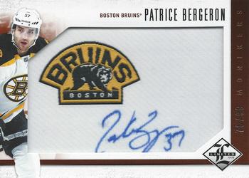 2012-13 Panini Limited - Monikers #M-PB Patrice Bergeron Front