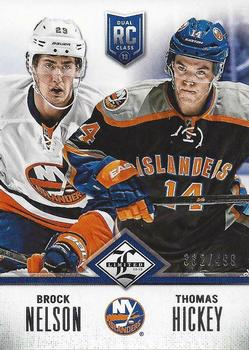 2012-13 Panini Limited - Rookie Redemption #R-NYI Brock Nelson / Thomas Hickey Front