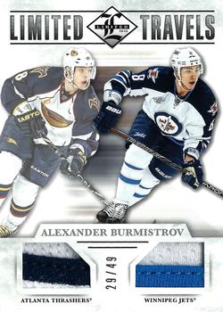 2012-13 Panini Limited - Travels Dual Jerseys Prime #TD-AB Alexander Burmistrov Front