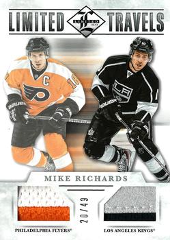 2012-13 Panini Limited - Travels Dual Jerseys Prime #TD-MRI Mike Richards Front