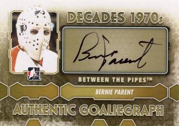 2012-13 In The Game Between The Pipes - Authentic Goaliegraphs #A-BP Bernie Parent Front