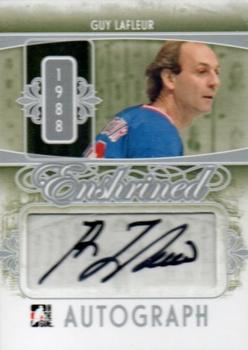 2012-13 In The Game Ultimate Memorabilia - Enshrined Autographs #16 Guy Lafleur Front