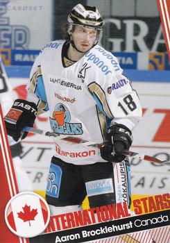 2011-12 Cardset Finland - International Stars #IS3 Aaron Brocklehurst Front